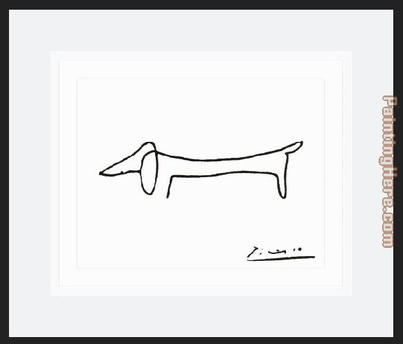 the dog painting - Pablo Picasso the dog art painting